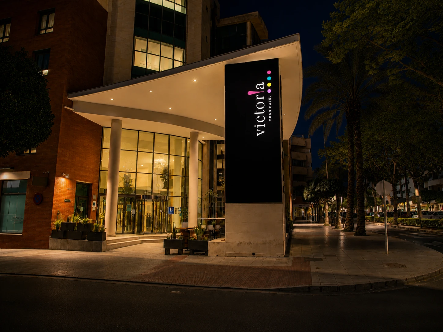 Gran Hotel Victoria de noche